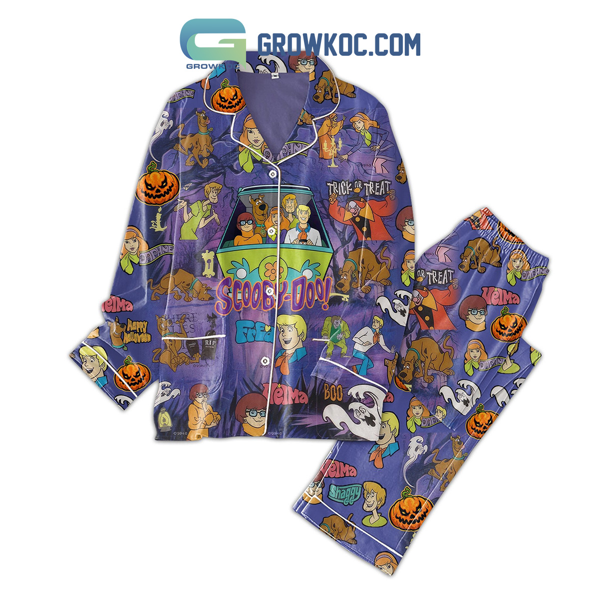 Scooby Doo Trick Or Treat Pajamas Set2B1 b7c5k