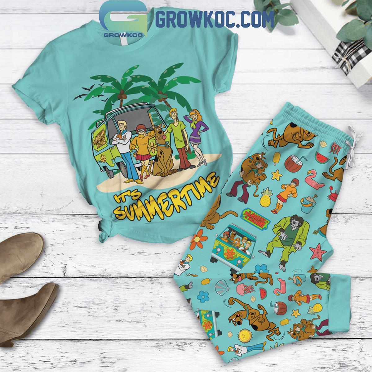 Scooby Doo Where Are You Its Summertime Fleece Pajamas Set 1 rdkzt