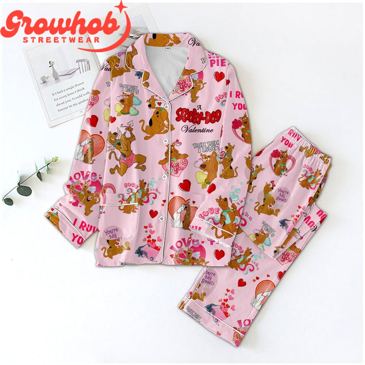 ScoobyDoo I Ruv You Valentine Polyester Pajamas Set d40fd8 0