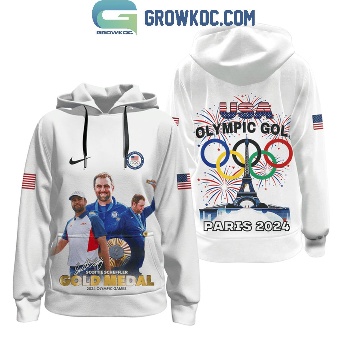 Scottie Scheffler Olympic Paris 2024 Team USA Golf Hoodie Shirts 1 QZidA