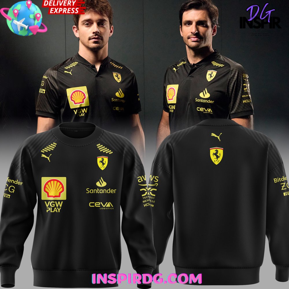 Scuderia Ferrari Italian GP 2024 Black Sweatshirt 1