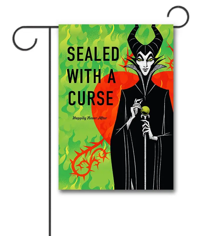 Sealed with a Curse Maleficent Villaintines Garden Disney Flag