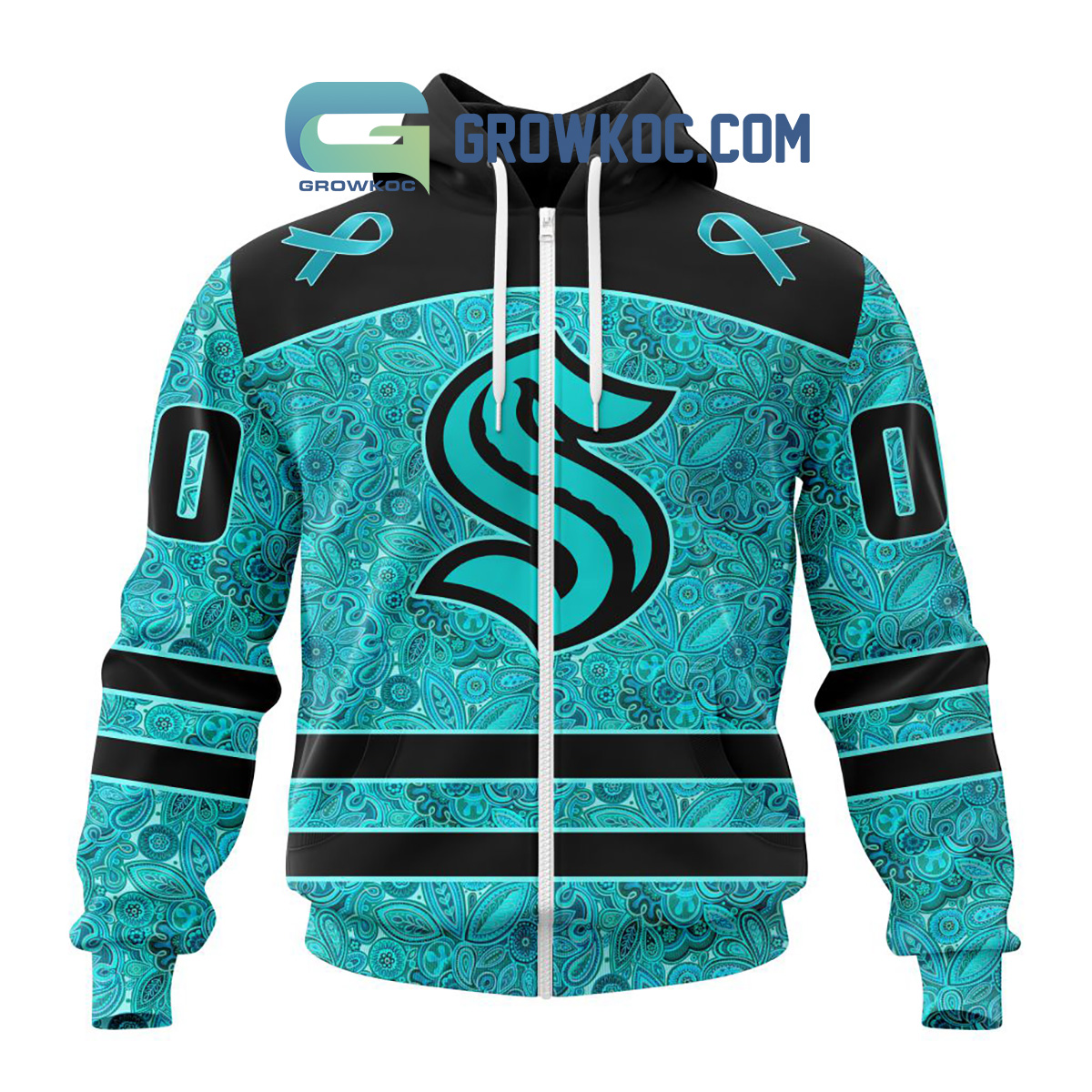 Seattle Kraken Fight Ovarian Cancer Personalized Hoodie Shirts2B1 1SExH