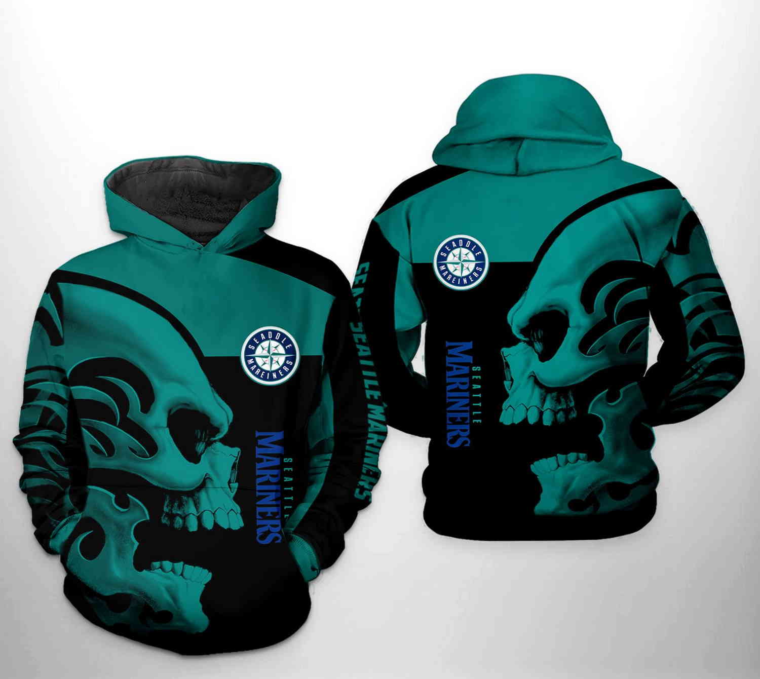 Seattle Mariners MLB All Over Print Hoodie 0