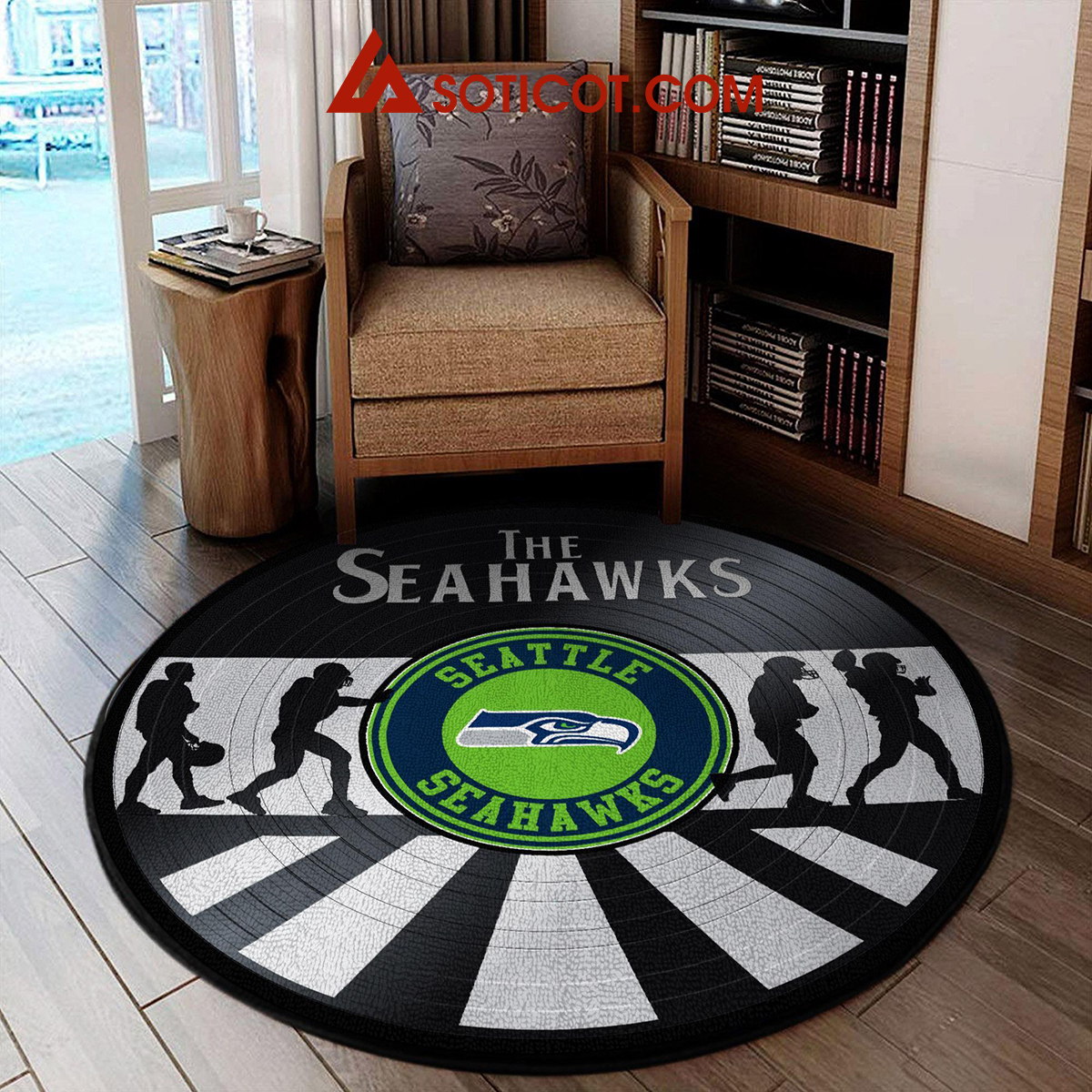 Seattle Seahawks New Style Sports Round Rug Carpet Livingroom Mat2B1 0L5RU