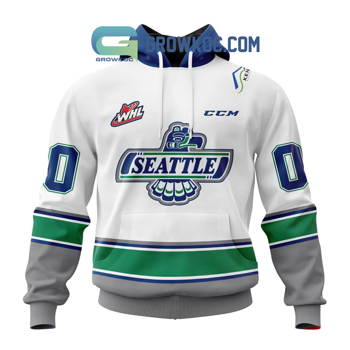 Seattle Thunderbirds Away Jersey Personalized Hoodie Shirts2B1 18sgz