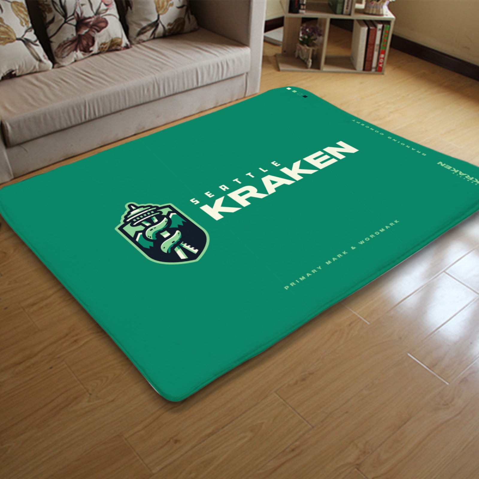 SeattleKrakenHockeyLeagueCarpetLivingRoomBedroomMatsKitchenBathroomRugs 2