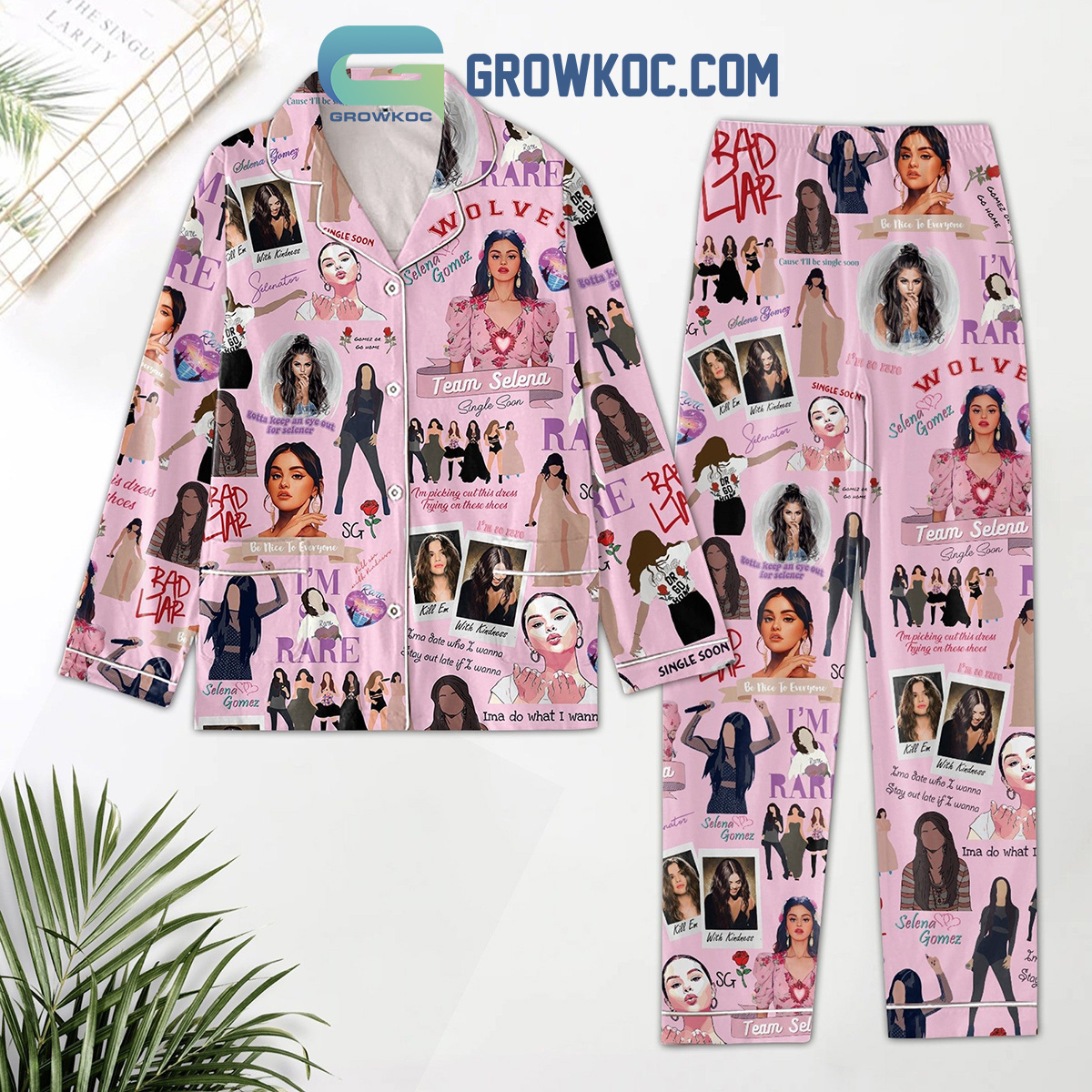 Selena Gomez Im So Rare Team Selena Single Soon Pajamas Set2B1 mayug