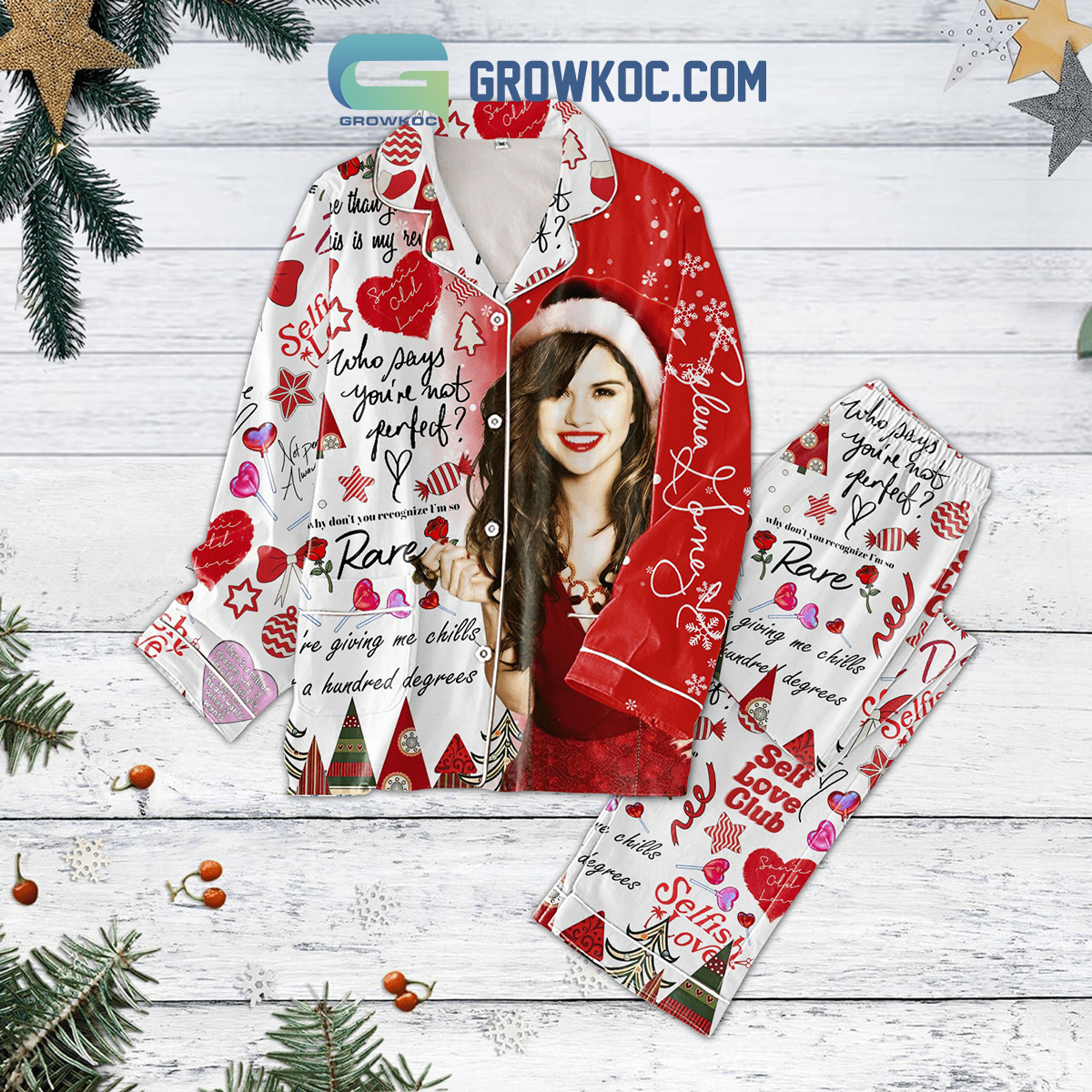 Selena Gomez Selfish Love Pajamas Set2B1 XqVIU