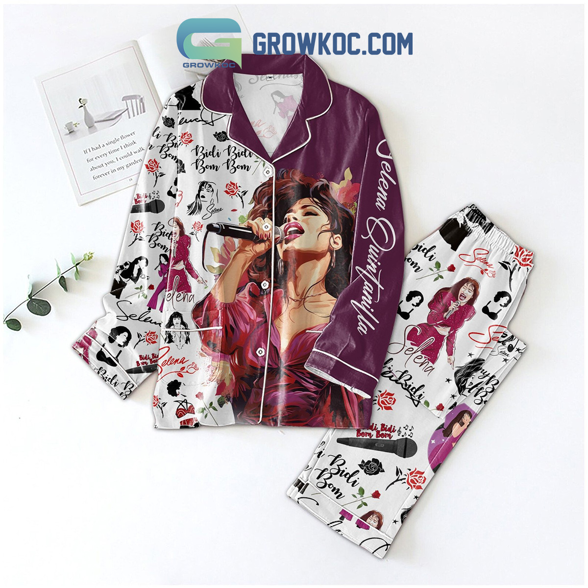 Selena Quintanilla Bidi Bidi Bom Bom Pajamas Set2B1 epAx1