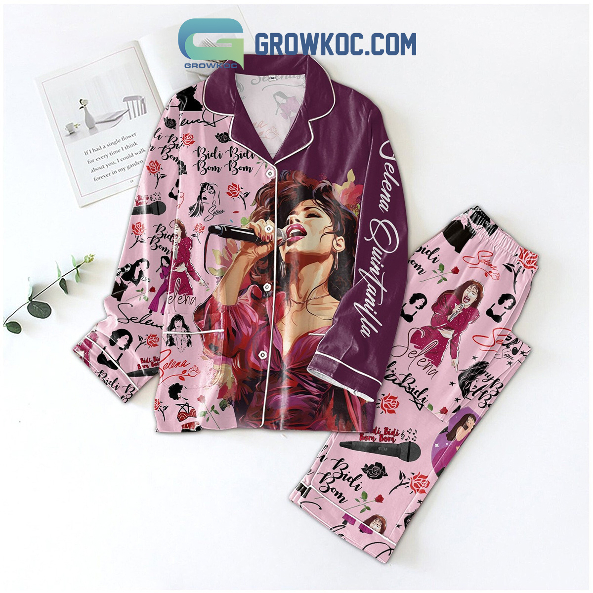 Selena Quintanilla Roses Anything For Selenas Pajamas Set2B1 F4Ozu