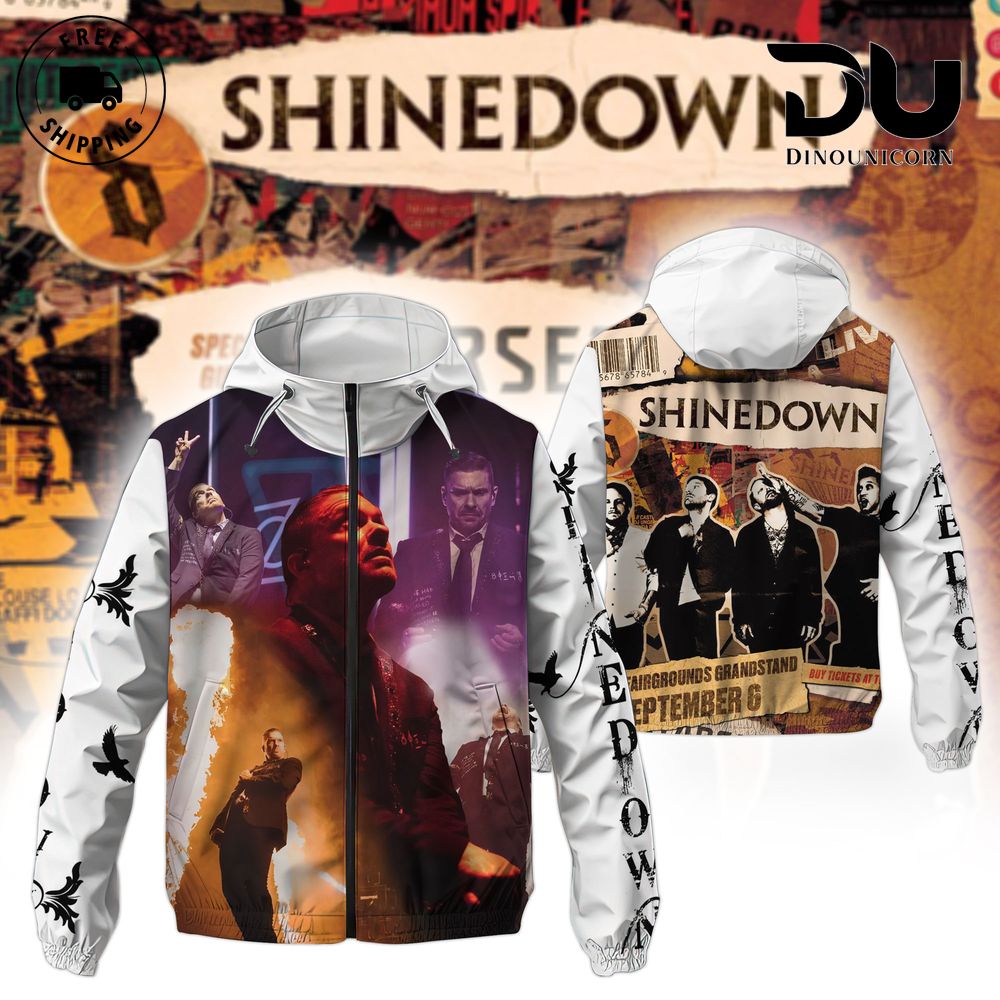 Shinedown Planet Zero Tour Windbreaker Outdoor Jacket 4