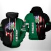 Skull Design All Over Print Hoodie Charlotte 49Ers Ncaa ZipUp Option 0