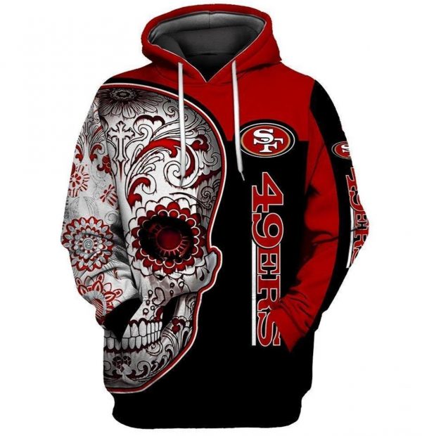 Skull2BSan2BFrancisco2B49ers2B3D2BPrinted2BHooded Classic2BT Shirt Sweetdreamfly2BC490EN WeEby 600x620 1