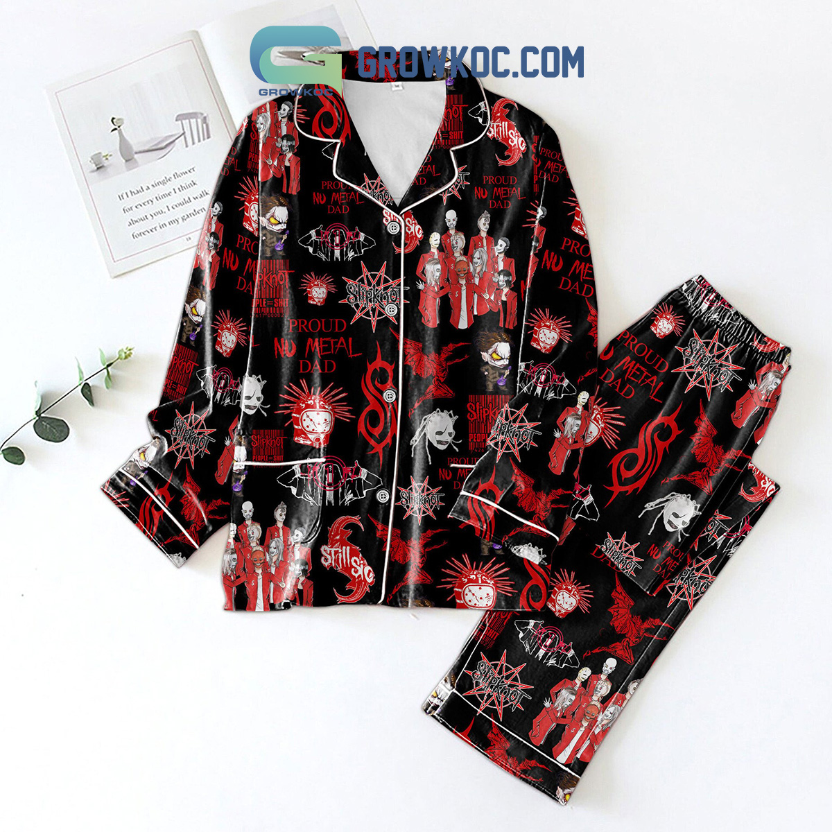 Slipknot Proud Nu Metal Dad Pajamas Set2B1 iTpBK