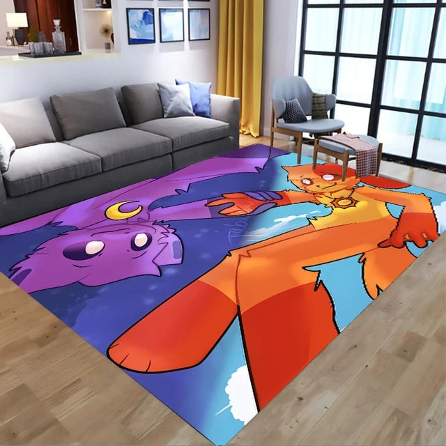 Smilings Critters Rectangle Floor Mats Carpets Non slip Flannel Living Room Decoration Cartoon Kids Bedroom Accessories jpg 640x640 jpg webp