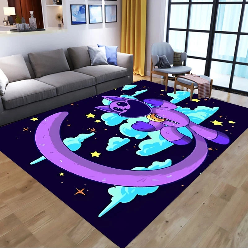 Smilings Critters Rectangle Floor Mats Carpets Non slip Flannel Living Room Decoration Cartoon Kids Bedroom Accessories jpg webp