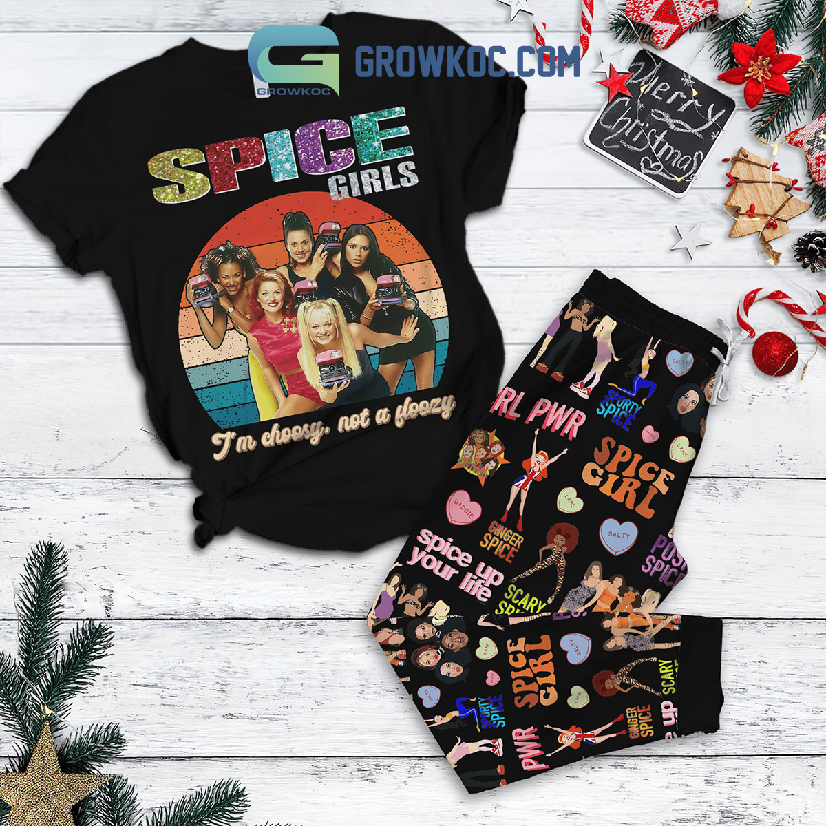 Spice Girls Choosy Not A Floozy Fleece Pajamas Set2B1 MMwwi