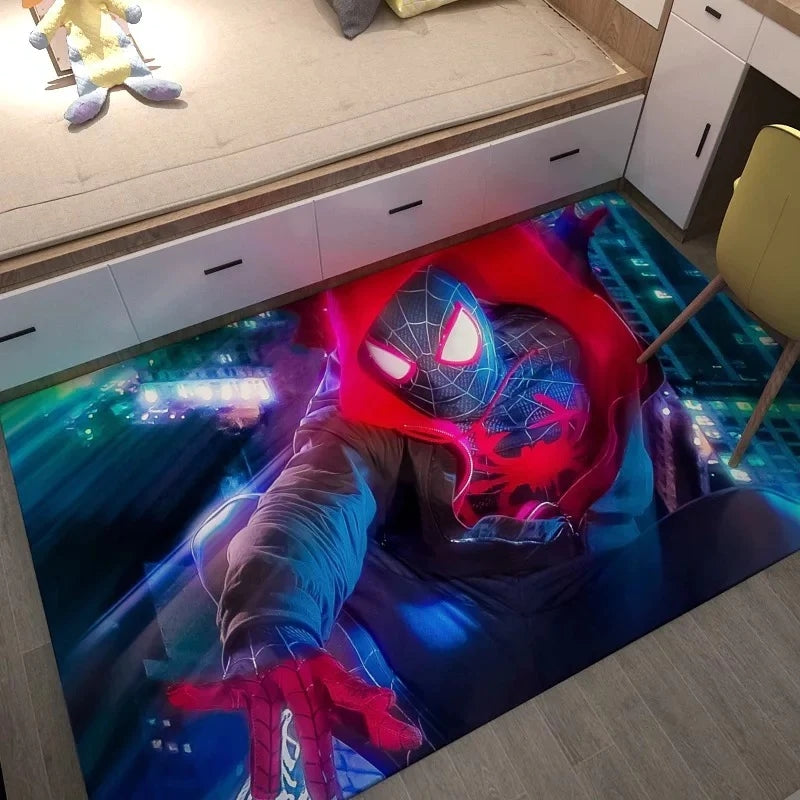 SpiderManIntotheSpiderVerseMilesMoralesCosplayCarpetLivingRoomBedroomBathroomMat 5