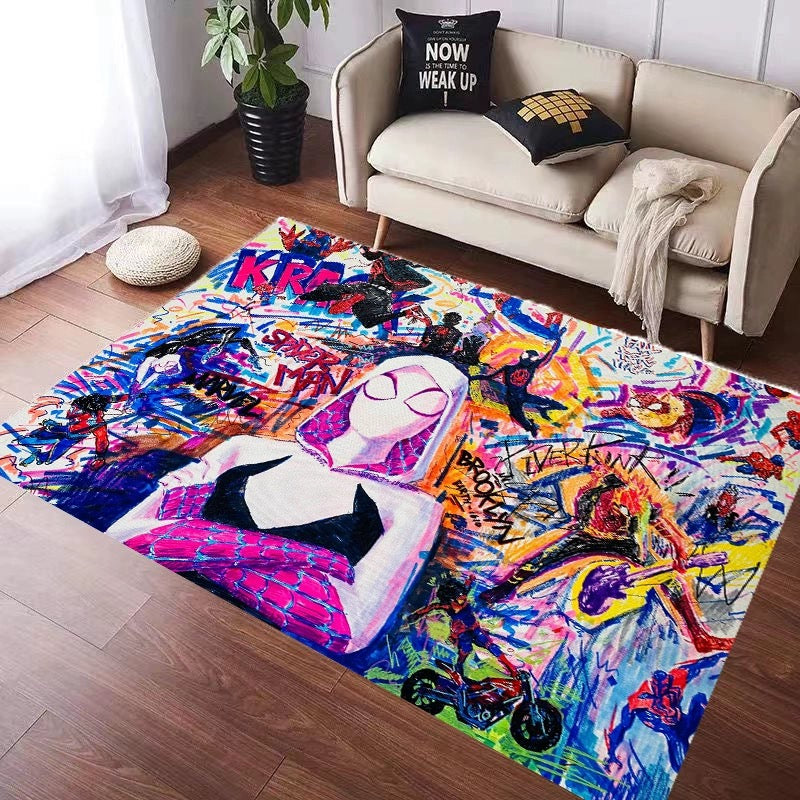 SpidermanGwenStacyCosplayCarpetLivingRoomBedroomSofaRugDoorMat 8