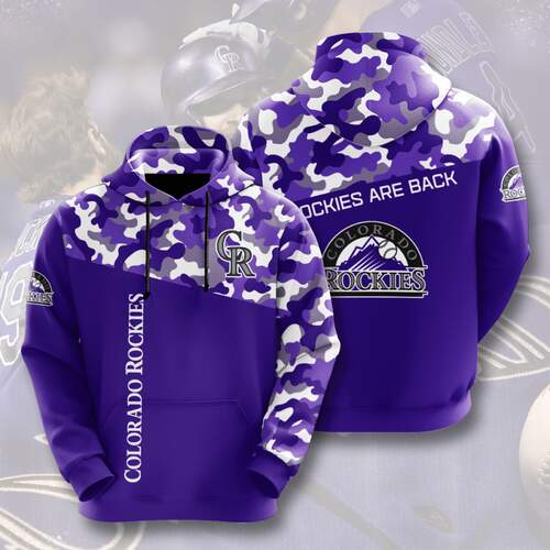 Sports Team Colorado Rockies All Over Print Hoodie Perfect For Fans 0