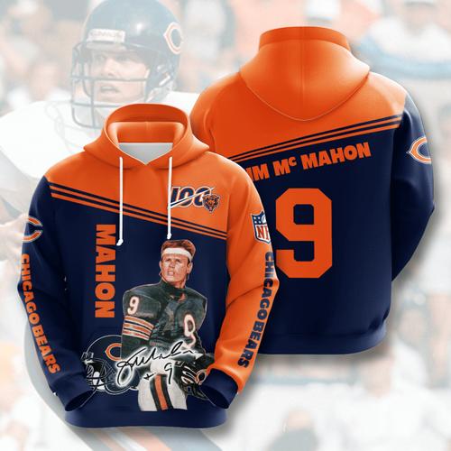 Sports Team Jim Mcmahon Chicago Bears Hoodie 3D 0