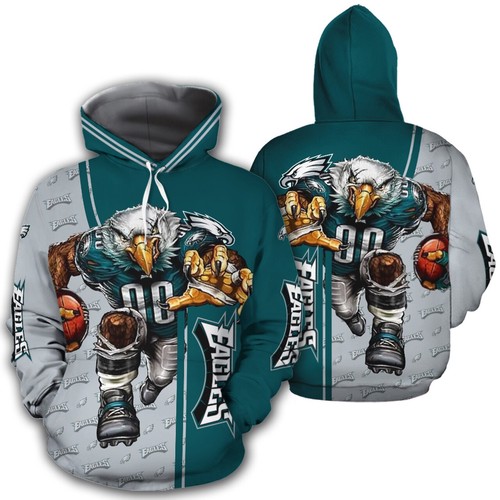 Sports Team Nfl Philadelphia Eagles Hoodie 3D 0