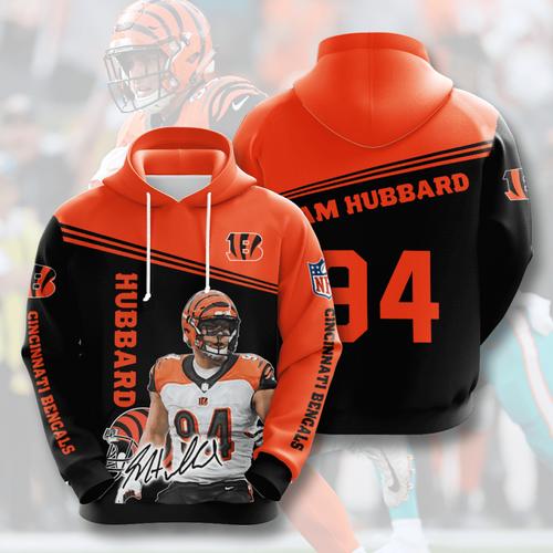 Sports Team Sam Hubbard Cincinnati Bengals Hoodie 3D 0