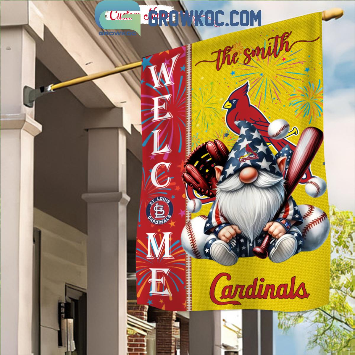 St Louis Cardinals Happy 4th Of July Patriot Personalized Garden Flag 1 9rBFH