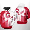 St Louis Cardinals MLB Team Skull All Over Print Hoodie 0