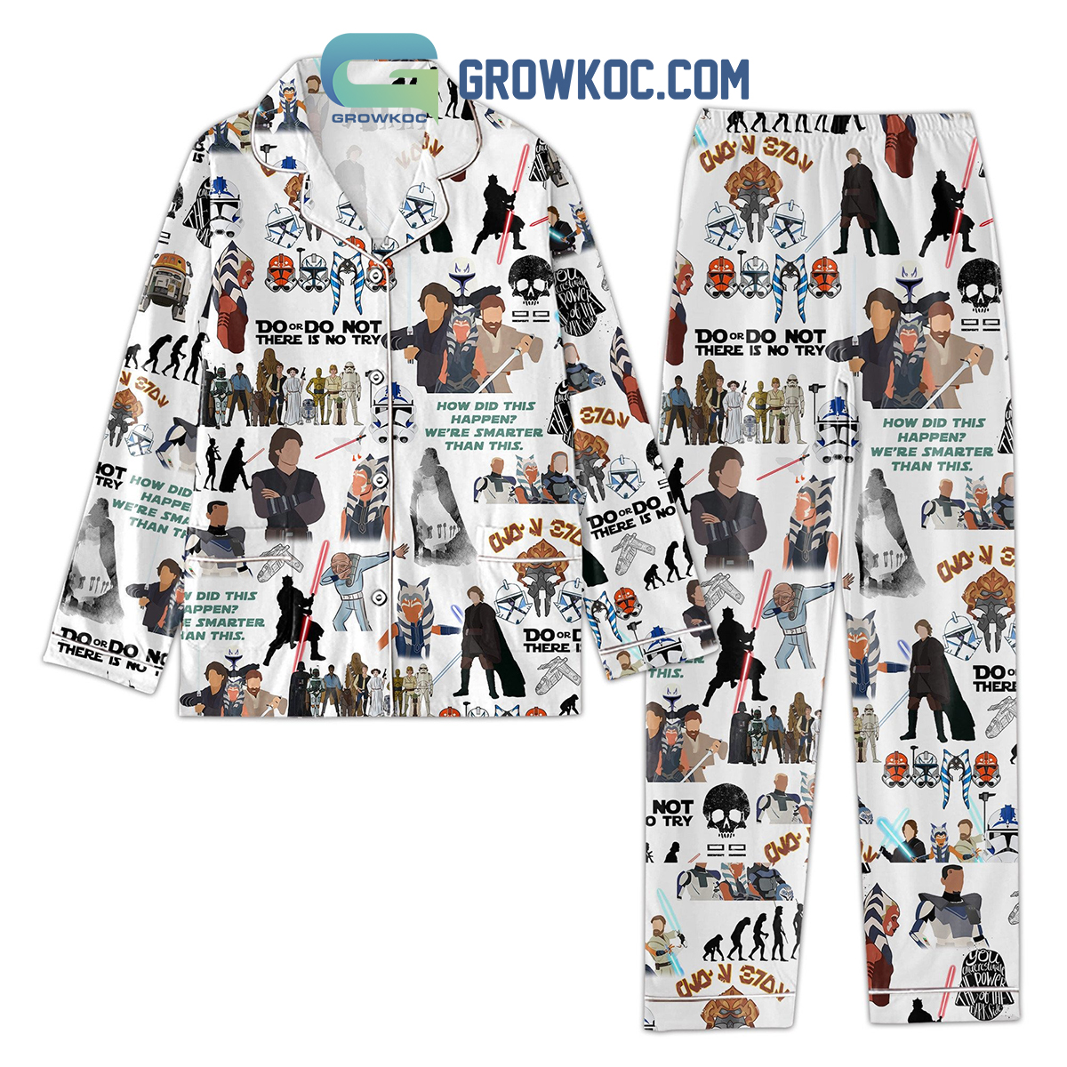 Star Wars Do Or Do Not There Is No Try Pajamas set2B1 WZymg