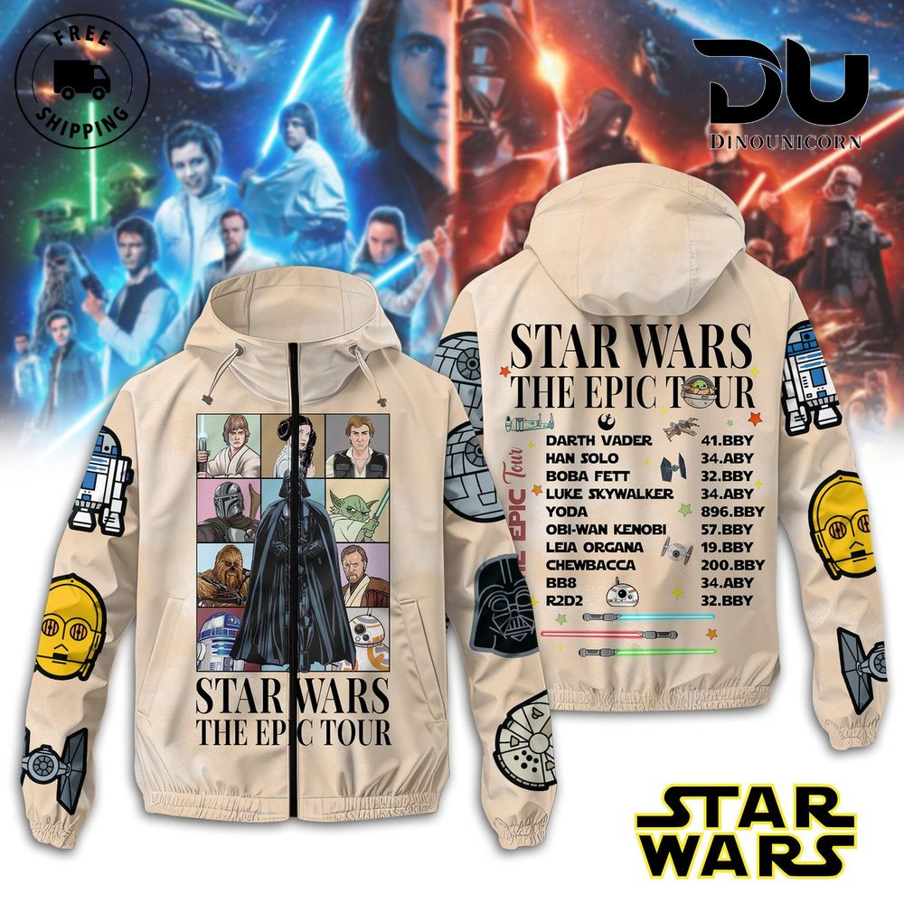 Star Wars The Epic Tour Windbreaker Outdoor Jacket 1