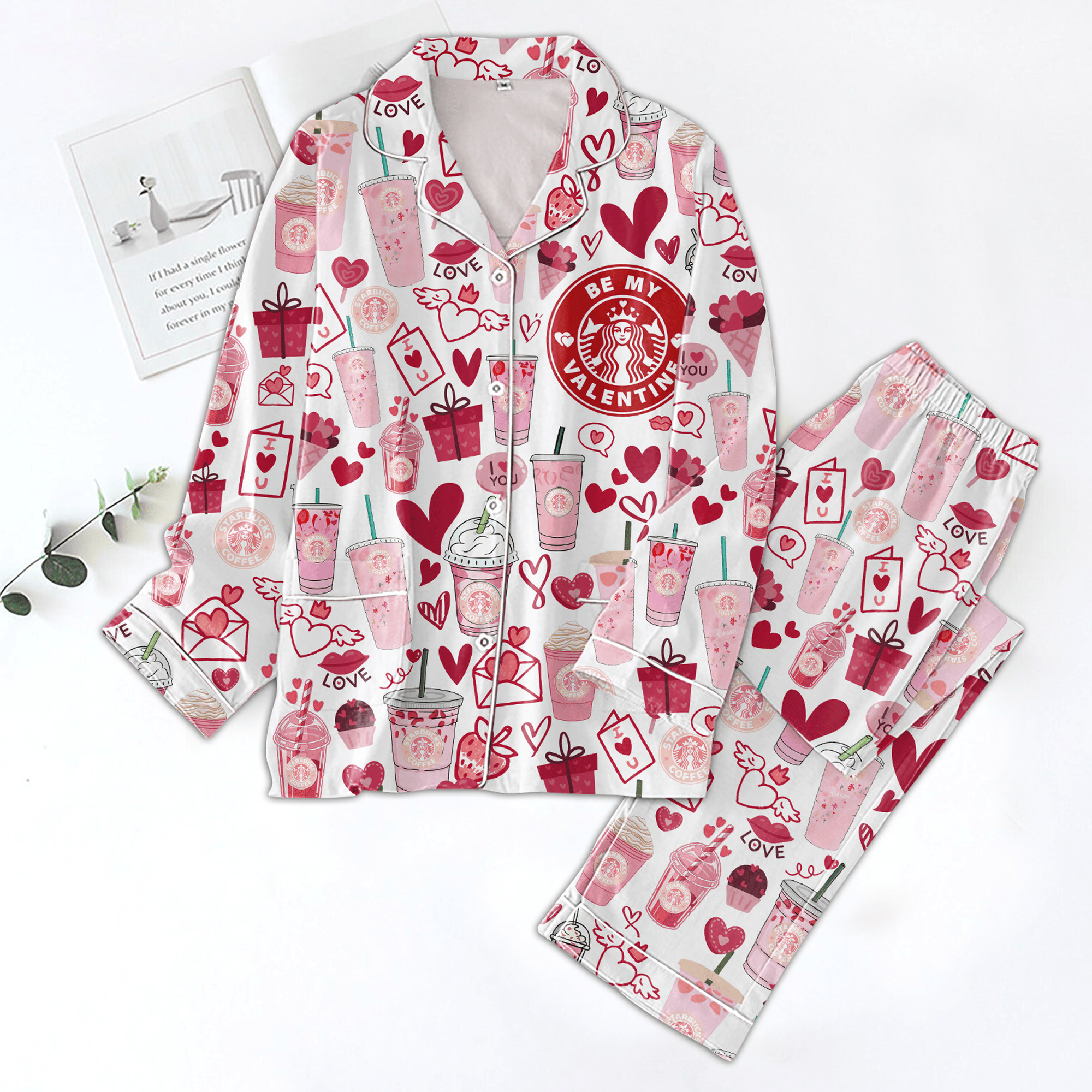 Starbuck Valentine Pajamas Set2B1 sUGUa