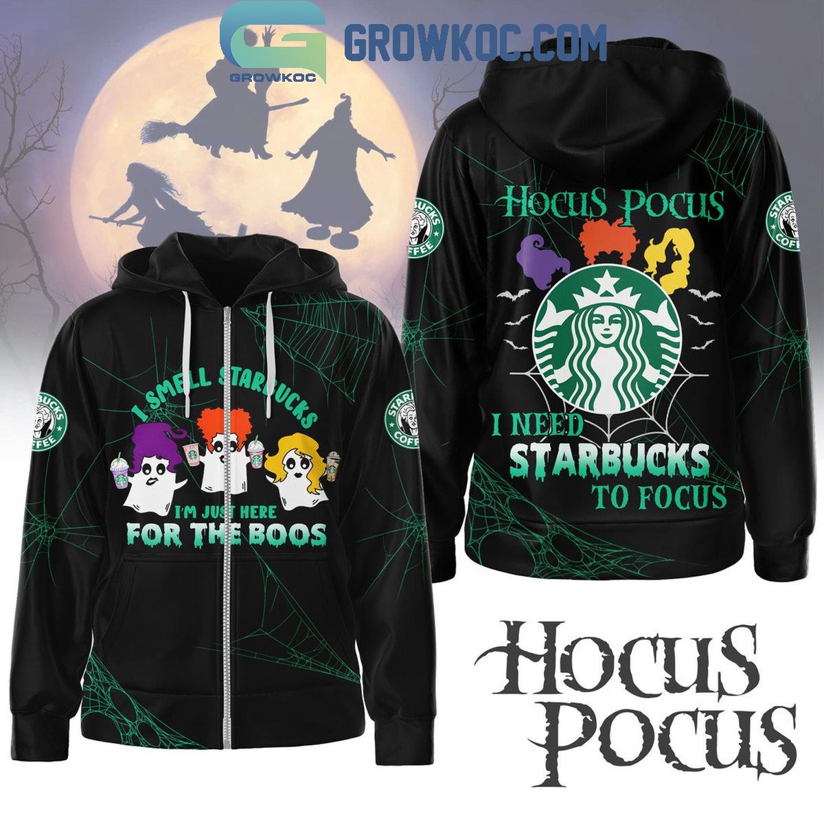 Starbucks Hocus Pocus I Need Starbucks To Focus Hoodie T Shirt 1 6dGpK