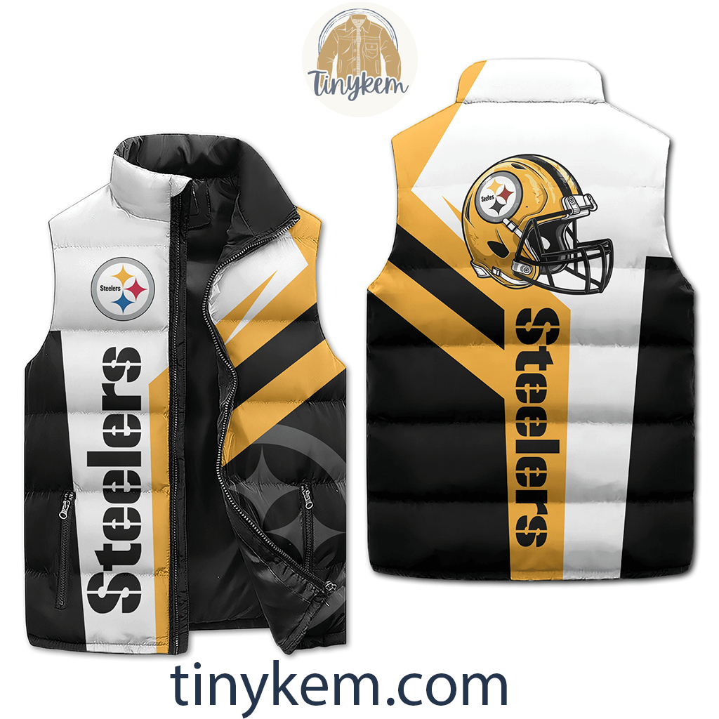 Steelers Football Puffer Sleeveless Jacket2B1 7I275