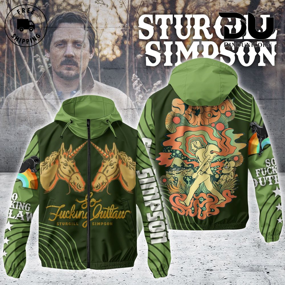 Sturgill Simpson So Fucking Outlaw Windbreaker Outdoor Jacket 1