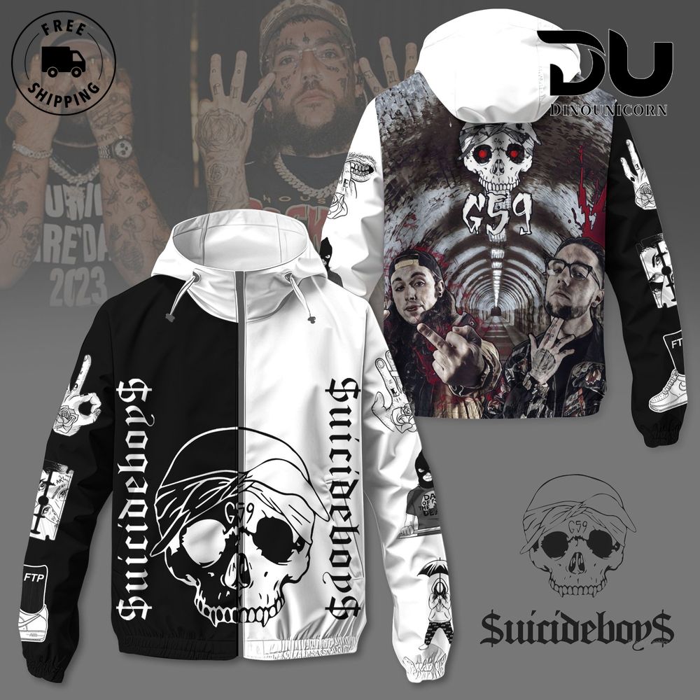 Suicideboys G59 Record Windbreaker Outdoor Jacket 1