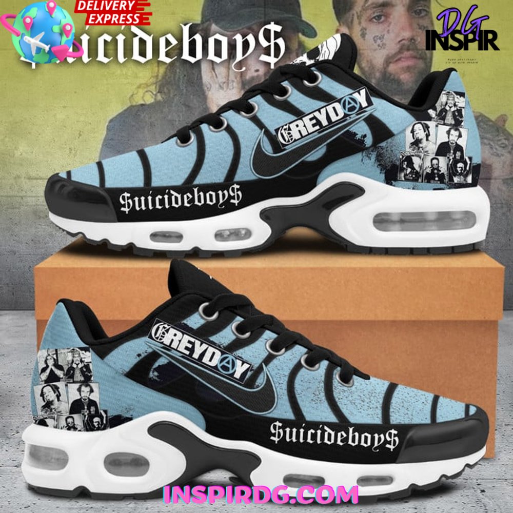 Suicideboys Grey Day Limited Edition Air Max Plus Shoes 1