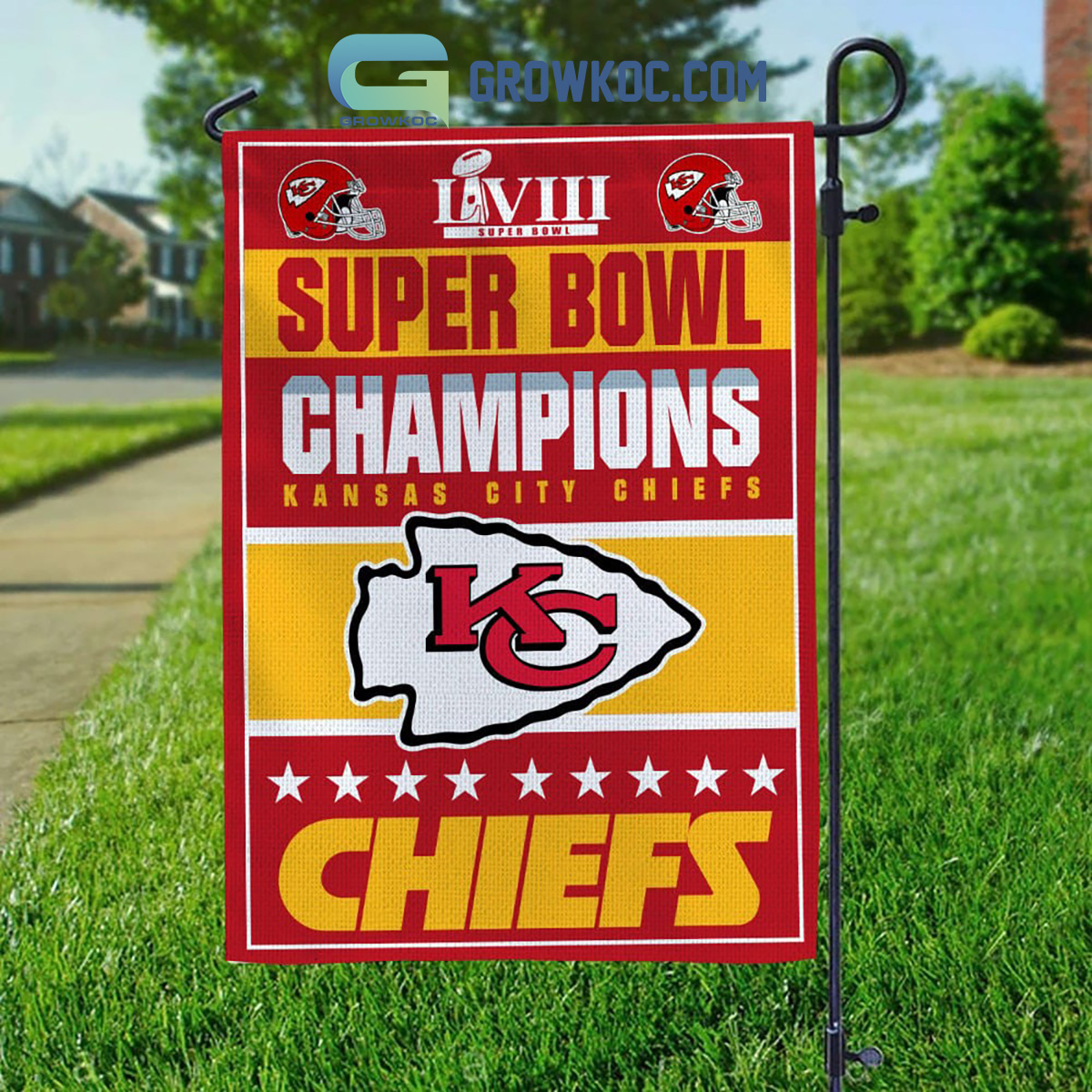 Super Bowl Champions Kansas City Chiefs House Garden Flag2B1 ZLSuo