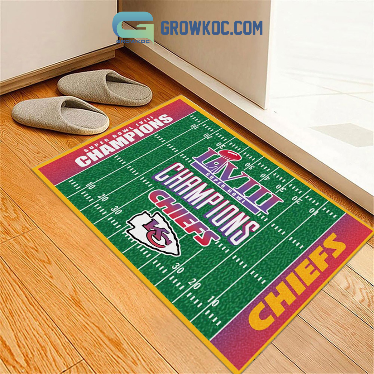 Super Bowl LVIII Champions Chiefs Doormat2B1 nr961