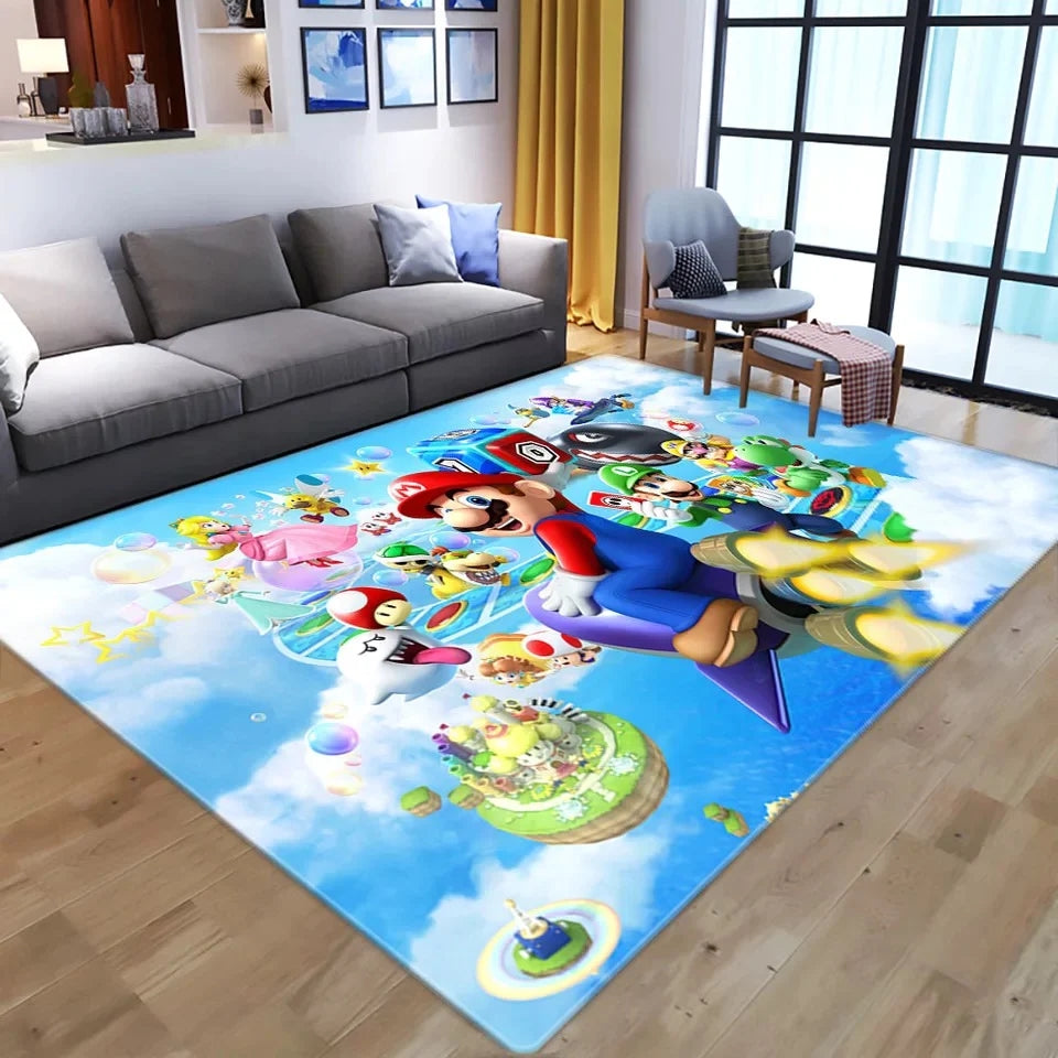 SuperMarioBrosCarpetLivingRoomBedroomSofaMatDoorMatKitchenBathroomRugs 6