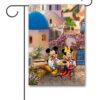 TK2749 Mickey Mouse and Minnie Mouse Thomas Kinkade Disney Garden Flag