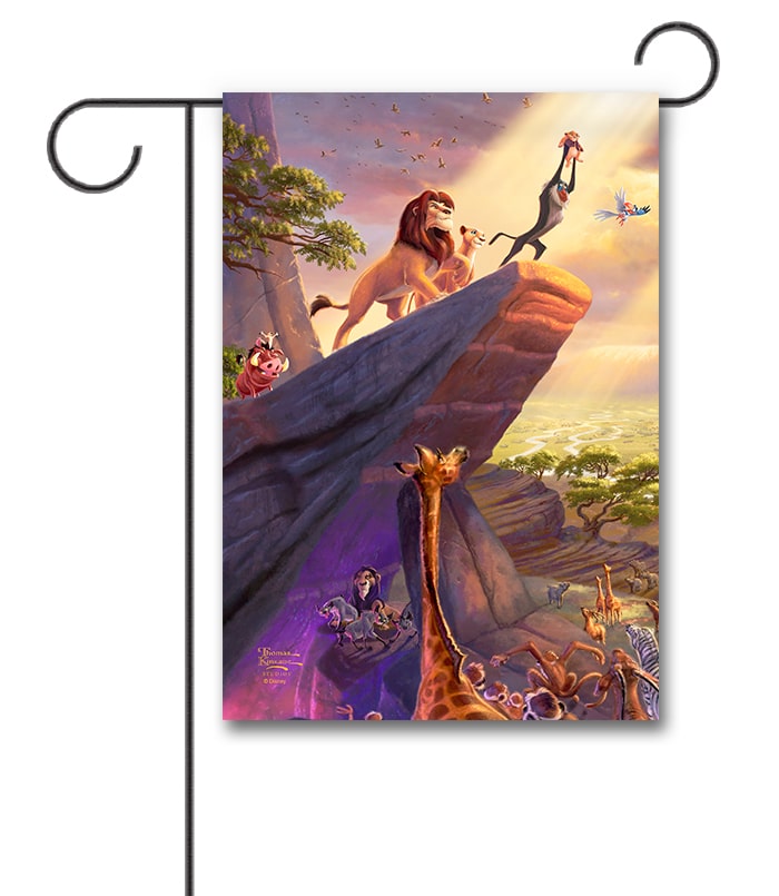 TK2759 The Lion King Thomas Kinkade Disney Garden Flag