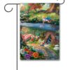 TK3098 Alice in Wonderland Thomas Kinkade Disney Garden Flag