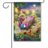 TK3100 Mad Hatters Tea Party Thomas Kinkade Disney Garden Flag