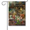 TK3503 Thomas Kinkade Halloween Disney Garden Flag