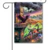 TK3505 Maleficent Thomas Kinkade Disney Garden Flag