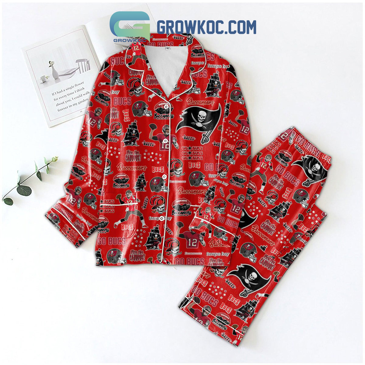 Tampa Bay Buccaneers Go Bucs Fire The Cannons Pajamas Set2B1 TRJuE