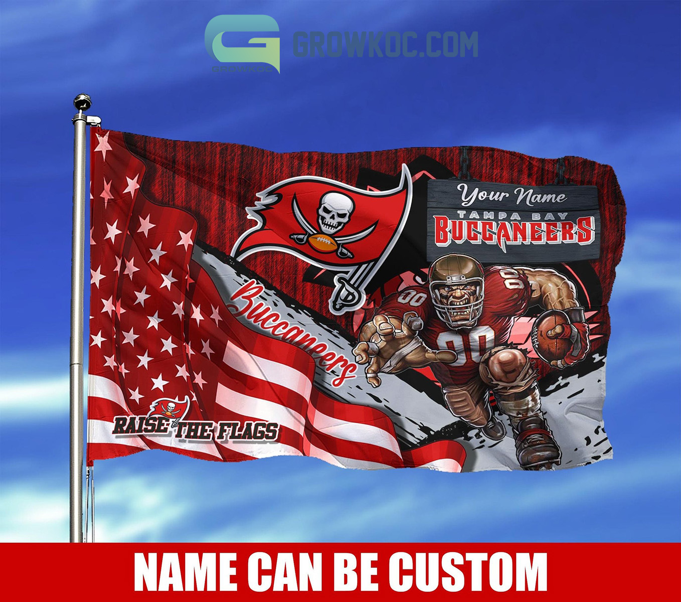 Tampa Bay Buccaneers NFL Mascot Slogan American House Garden Flag2B1 6BxiQ