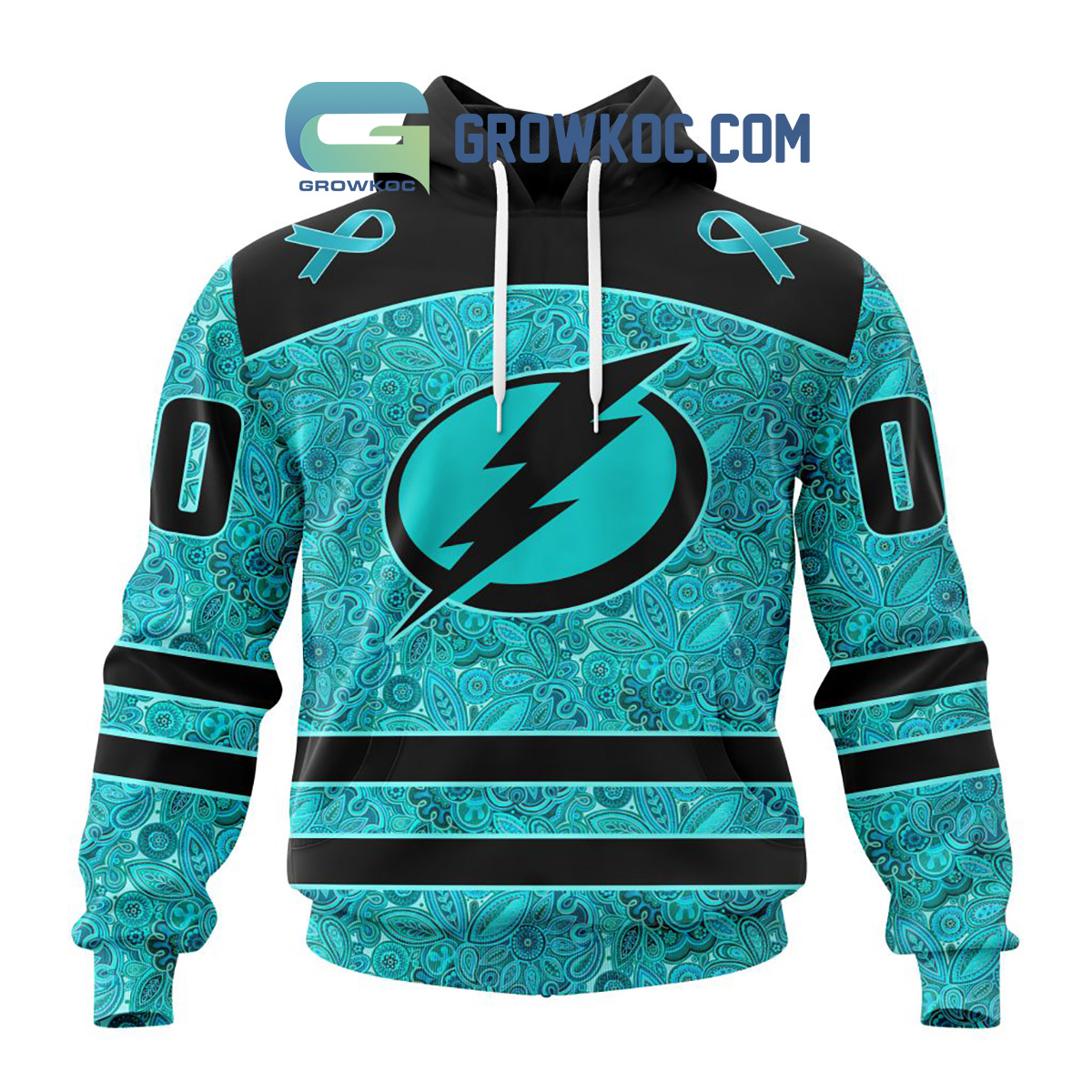 Tampa Bay Lightning Fight Ovarian Cancer Personalized Hoodie Shirts2B1 TEy46